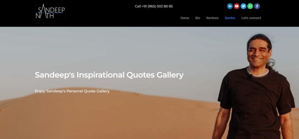 Quotable Quotations by Sandeep Nath